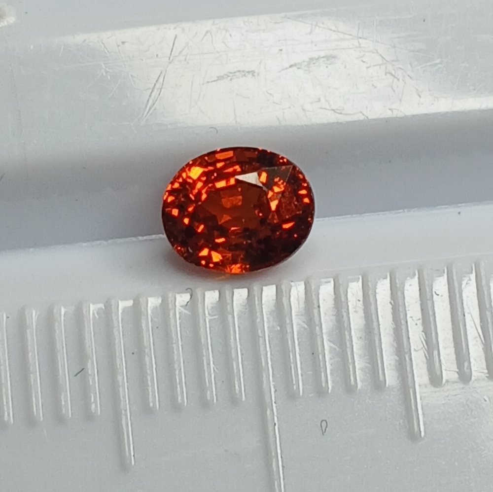 Sparkling Orange Tourmaline Gemstone Approx 5x4mm